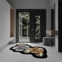 Conceptum Wookece1290 Alfombra 40 x 60 cm Gris, Marrón, Blanco y Negro